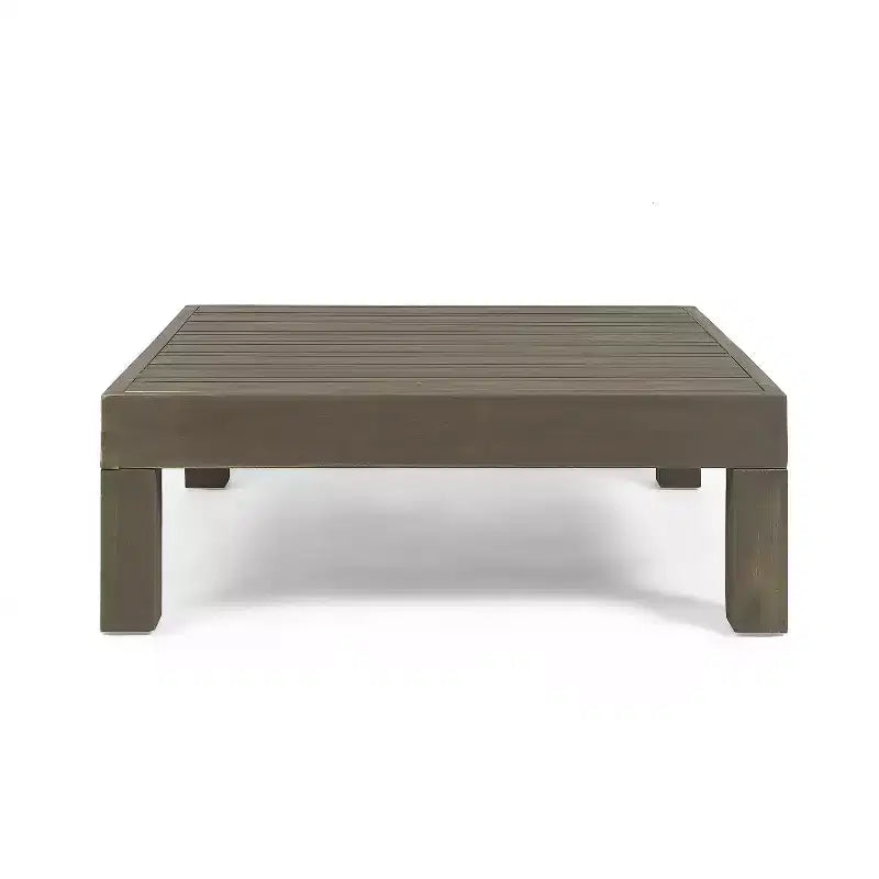 Christopher Knight Home Keith Canapé d'angle d'extérieur en bois d'acacia 8 places avec coussins