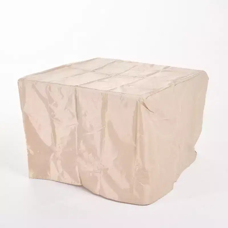 GDFStudio Venise Ensemble d'extérieur 5 pièces avec fauteuil pivotant en osier et foyer avec coussins