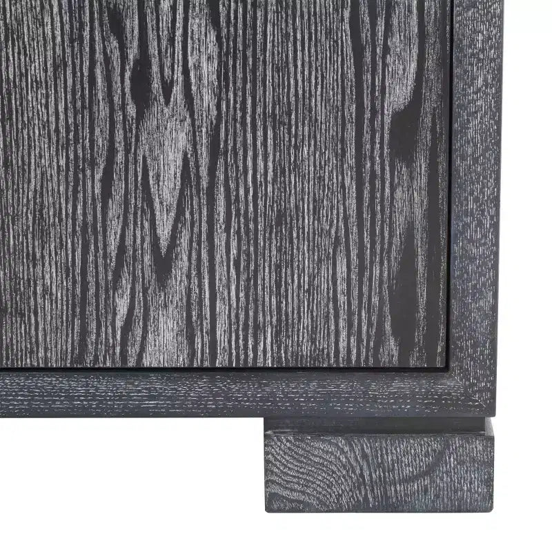 Lacquer Chest, Black Cerused Oak