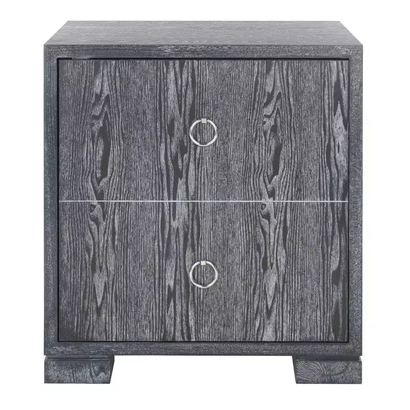 Lacquer Chest, Black Cerused Oak