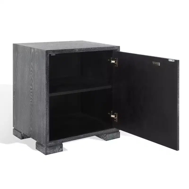 Lacquer Chest, Black Cerused Oak