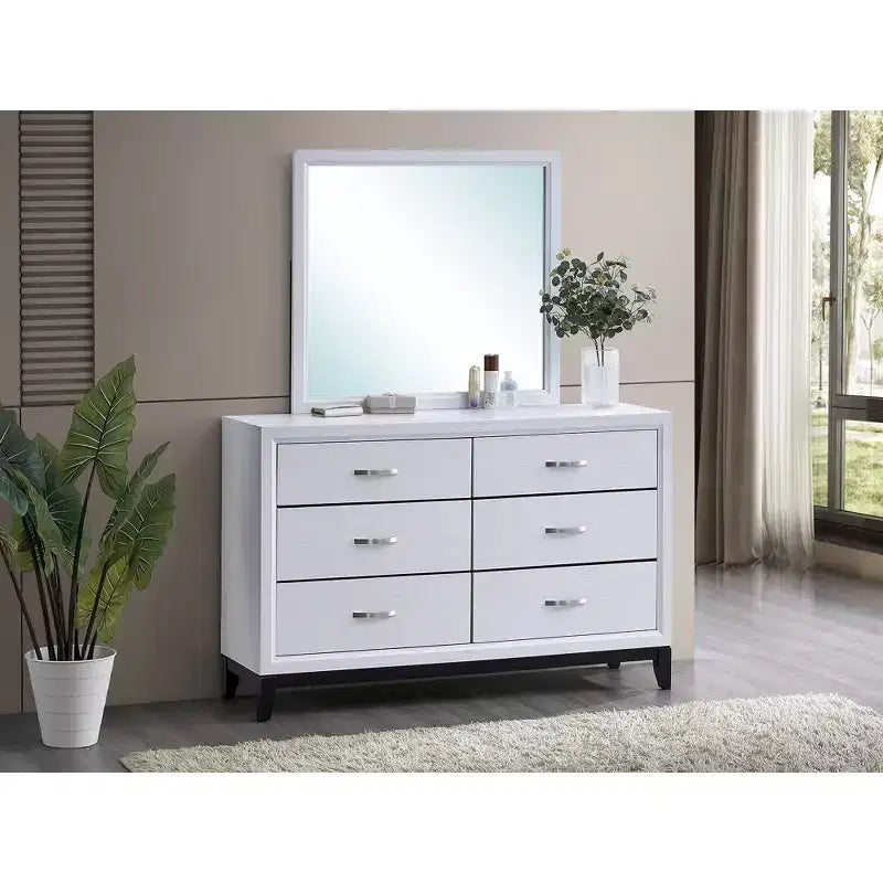 39 in. W x 35 in. H Rectangle Framed Dresser Mirror