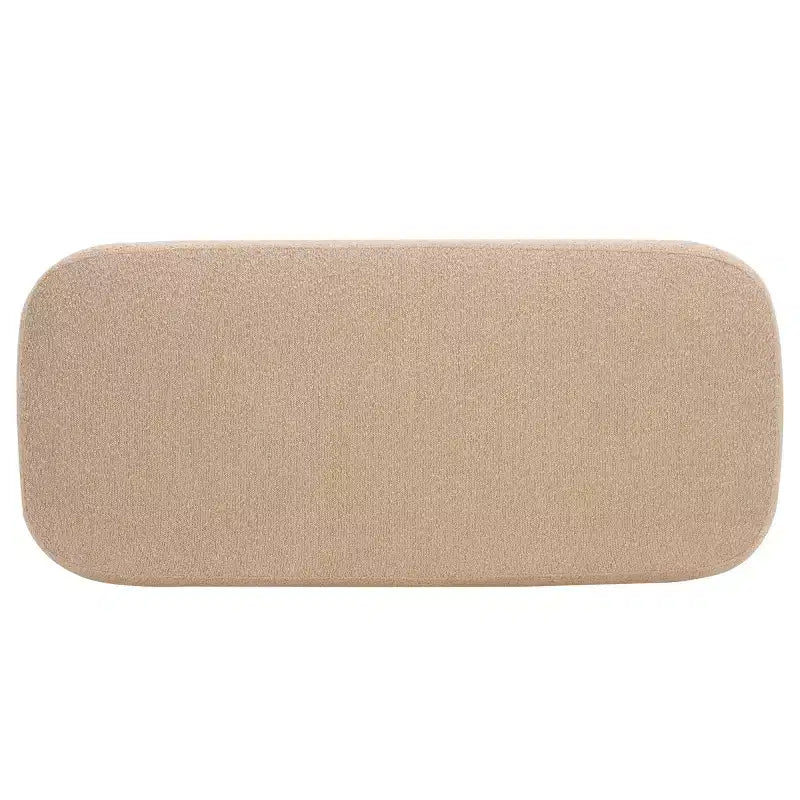 Rectangular Ottoman with Wood Legs
