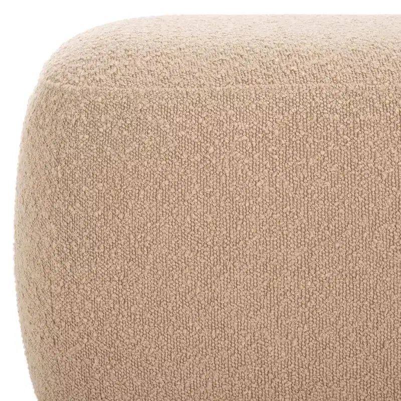 Rectangular Ottoman with Wood Legs