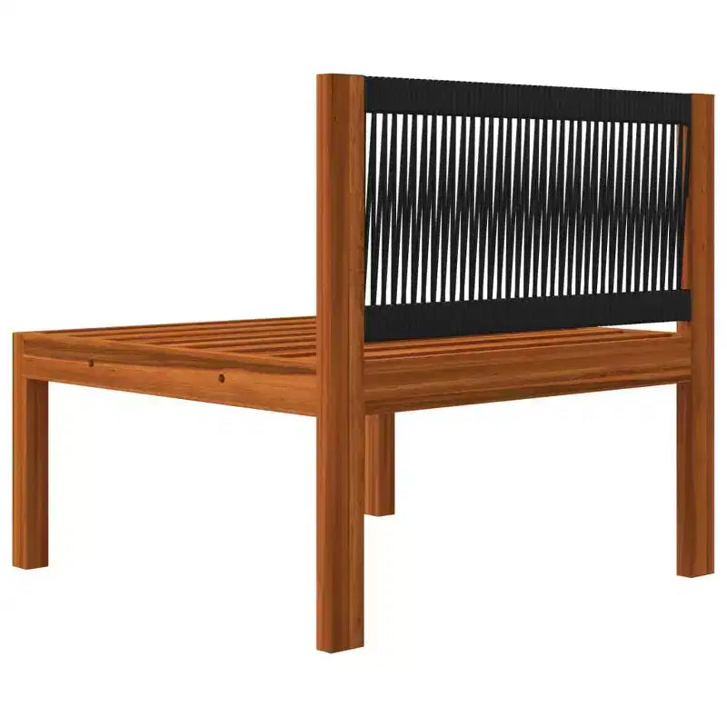 vidaXL Salon de jardin crème, bois naturel Bois d'acacia massif Standard