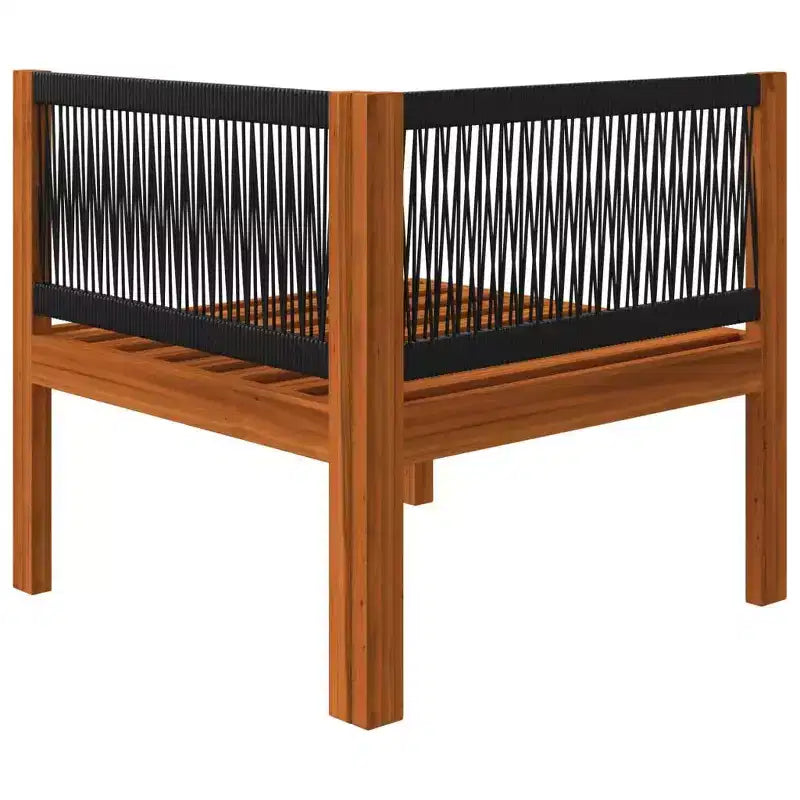 vidaXL Salon de jardin crème, bois naturel Bois d'acacia massif Standard