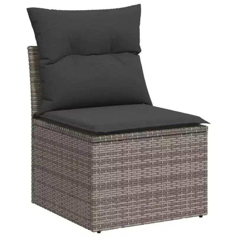 vidaXL Salon de jardin gris