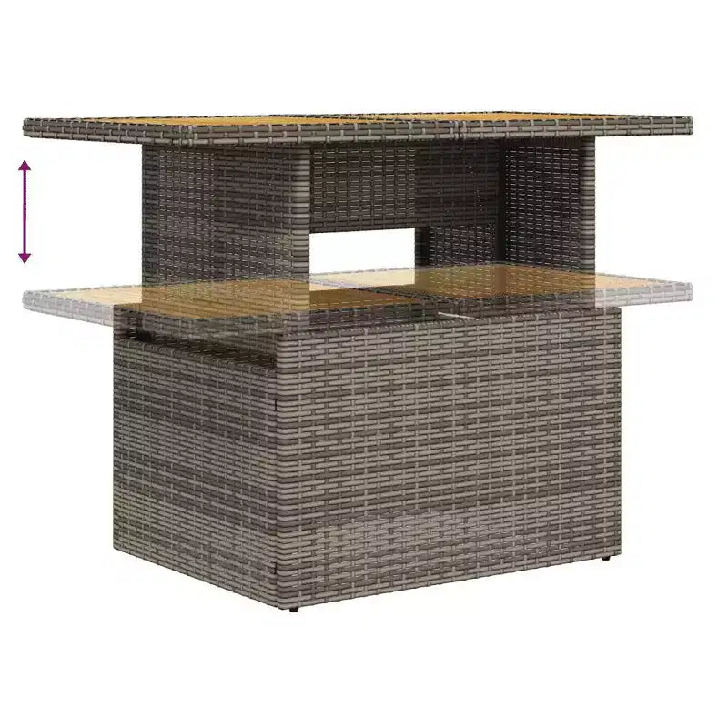 vidaXL Salon de jardin gris