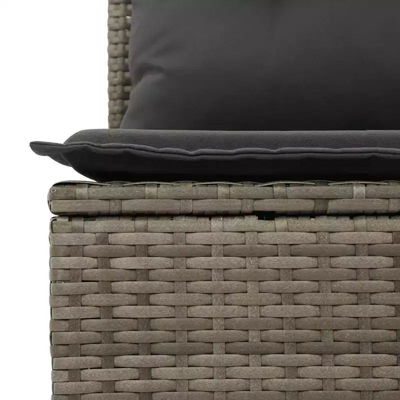 vidaXL Salon de jardin gris
