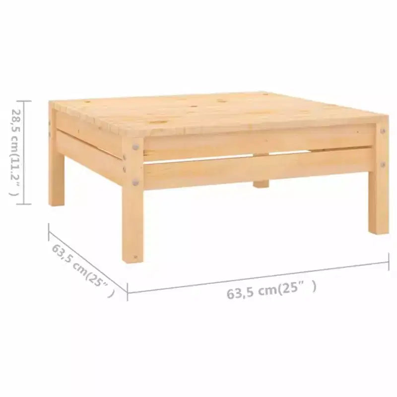 vidaXL Salon de jardin Bois de pin massif Modulable moyen