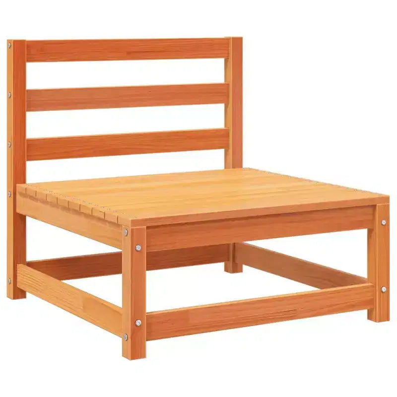vidaXL Ensemble de canapés de jardin Bois de pin massif Naturel Grand Modulable