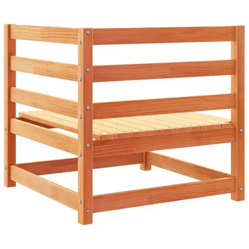 vidaXL Ensemble de canapés de jardin Bois de pin massif Naturel Grand Modulable