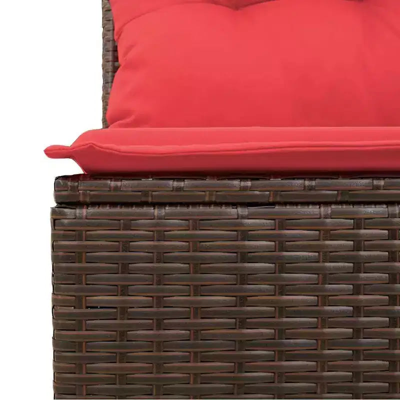 vidaXL Salon de jardin 8 pcs Marron résine tressée