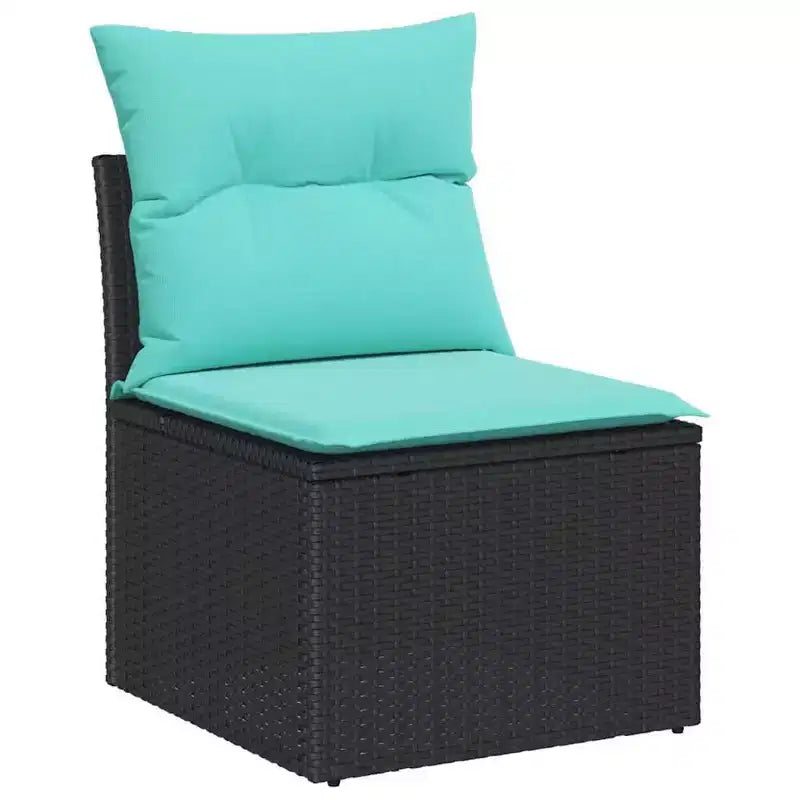 vidaXL Salon de jardin 8 pcs Marron résine tressée