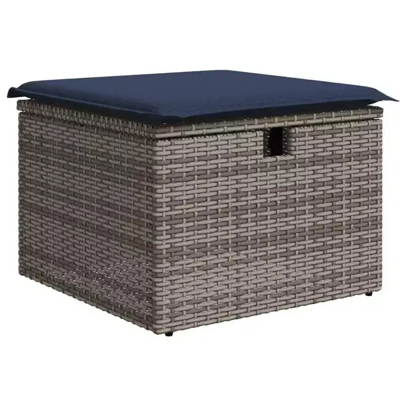 vidaXL Salon de jardin avec coussins et table d'extérieur 8 pièces en résine tressée
