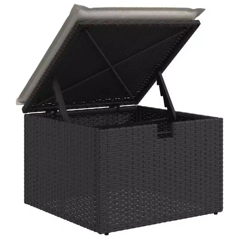 vidaXL Ensemble de canapés de jardin avec rangement - Élégant en rotin synthétique