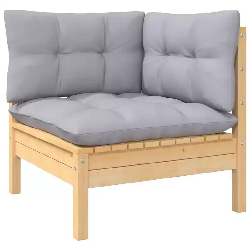 vidaXL Ensemble de jardin en pin naturel