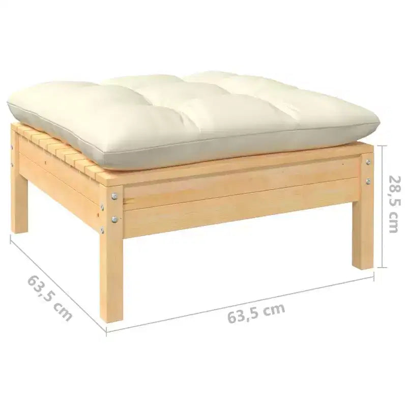vidaXL Salon de jardin modulable avec coussins