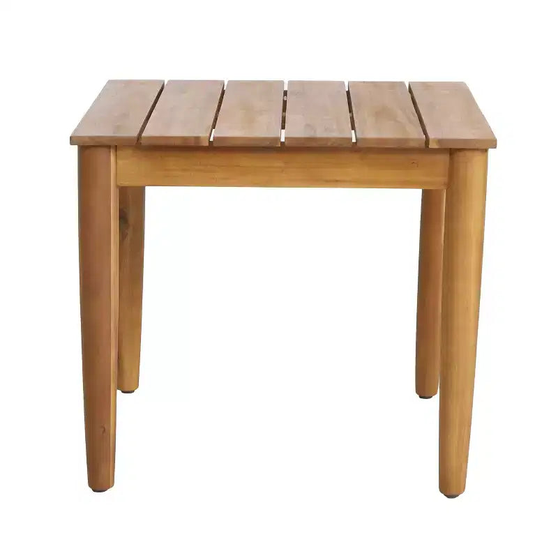 Christopher Knight Home Ved - Ensemble repas 3 pièces pour patio style ferme avec table en bois d'acacia et chaises berçantes en fer