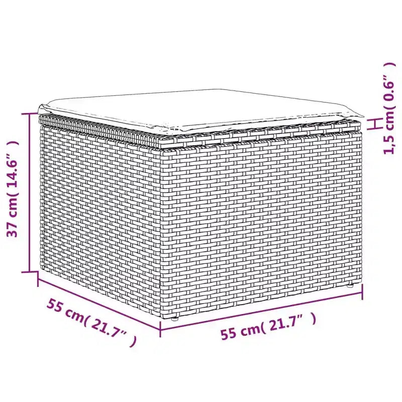 vidaXL Ensemble de canapé de jardin modulable avec coussins en diverses couleurs